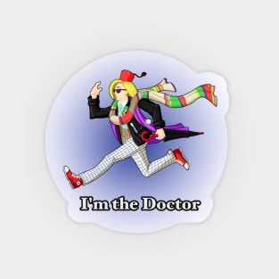 I'm the Doctor (w/ background) Sticker